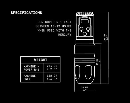 Musotoku Mercury M-1 Tattoo Machine
