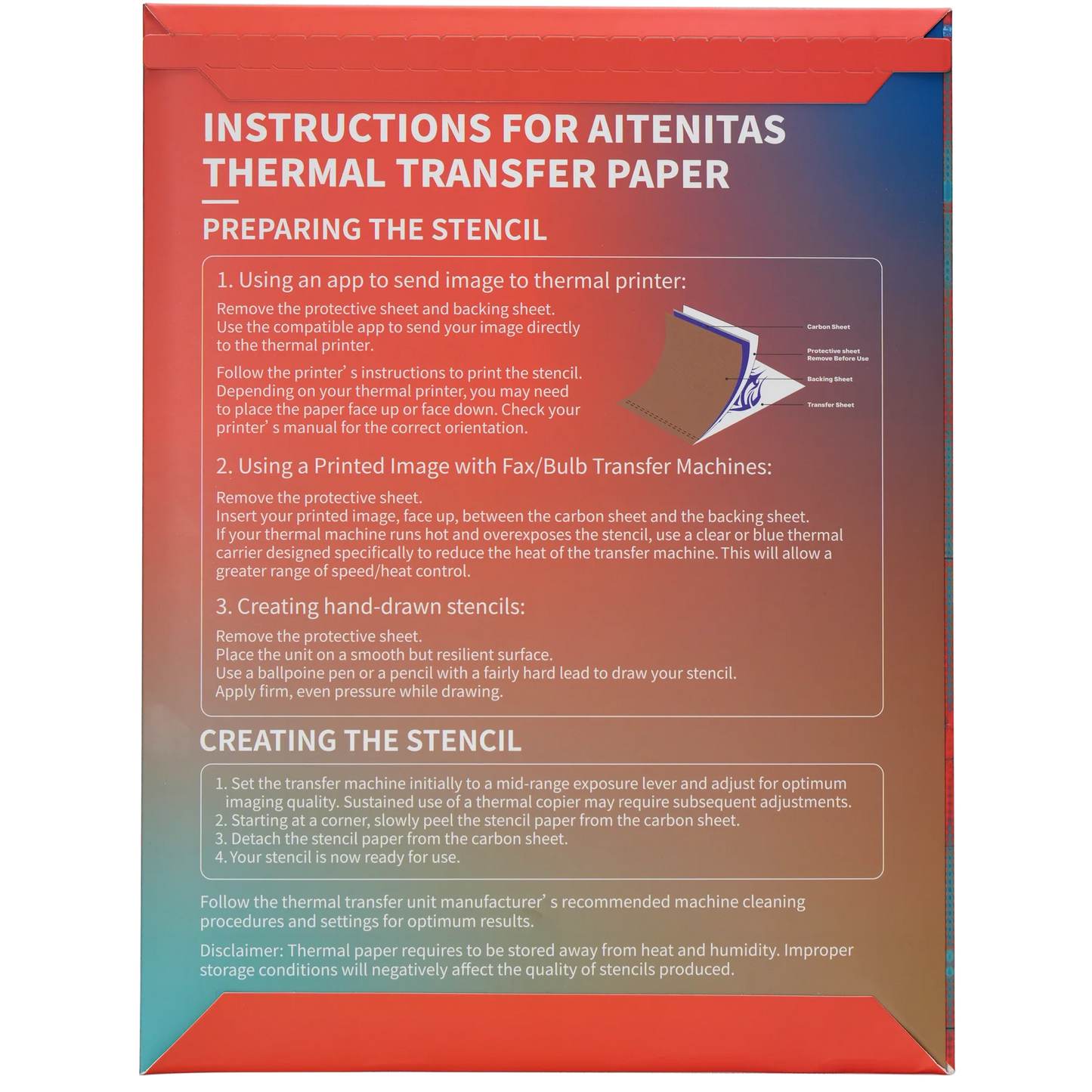 AITENITAS サーマルトランスファーペーパー A4