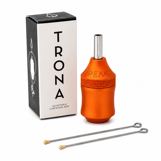 Peak Trona Aluminum 34mm Adjustable Cartridge Grip — Orange