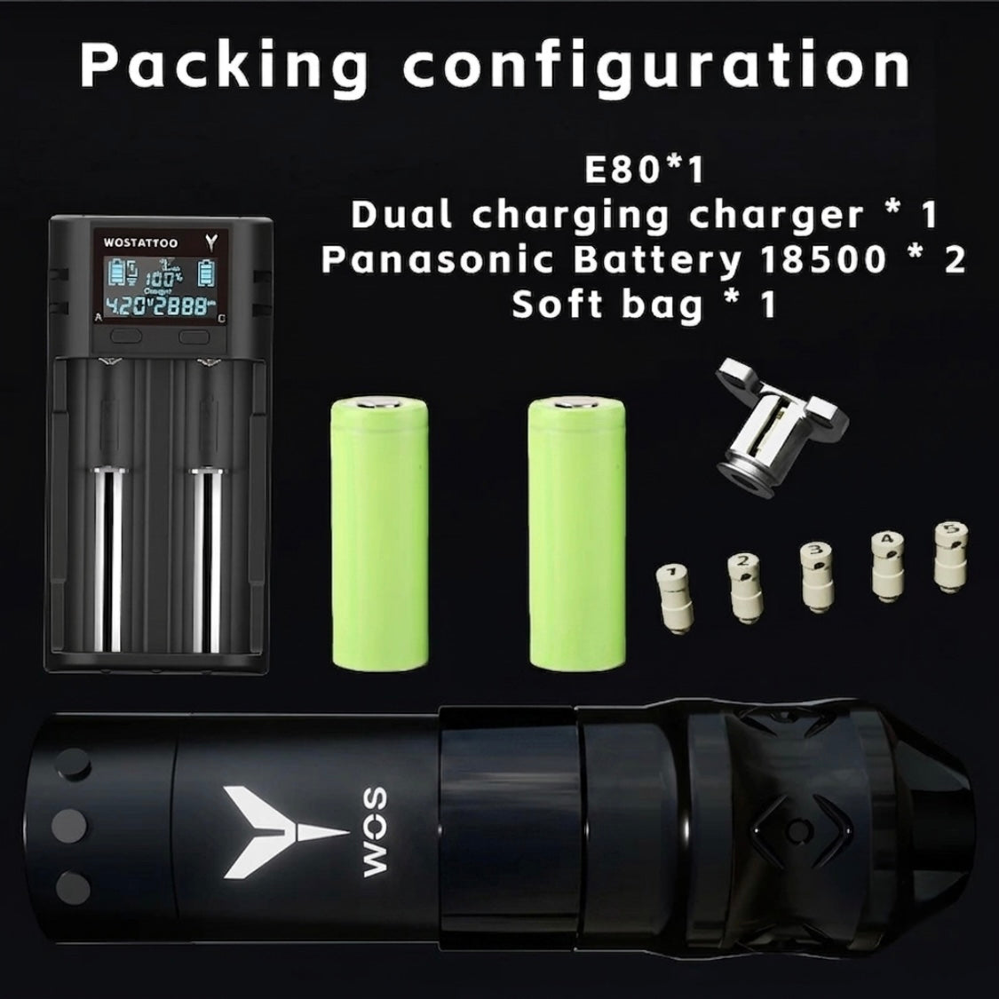 WOS E80 Wireless Tattoo Pen