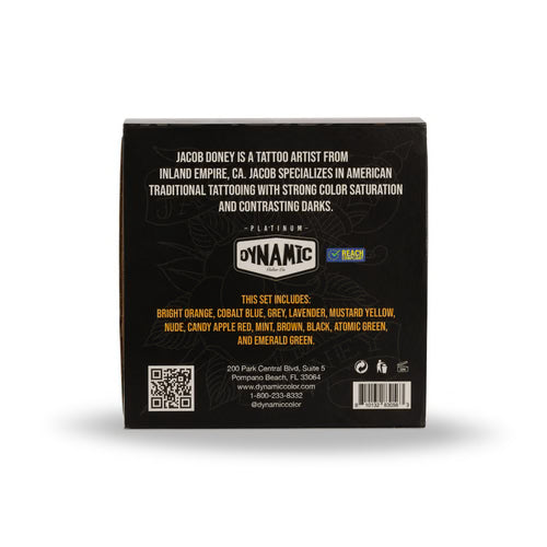 Jacob Doney Dynamic Platinum 1oz 12 Bottle Color Set