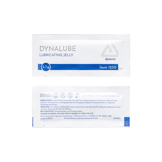Sterile Lubricating Jelly 2.7g foil packets - Case of 144 foil packs