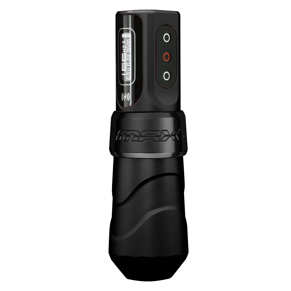 FK Irons Flux Max Tattoo Machine with 1 PowerBolt II — 4.0mm Black Ops