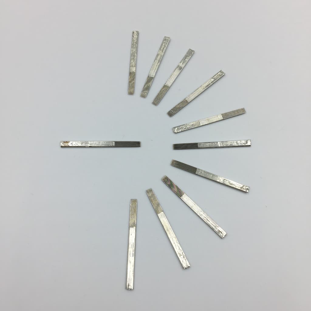 Premade Double Stack Needles Head Short Taper 0.35mm