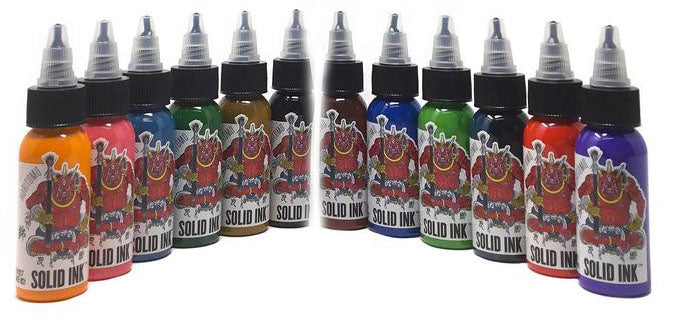 Horitomo 12 Colors Set 1oz Solid Ink