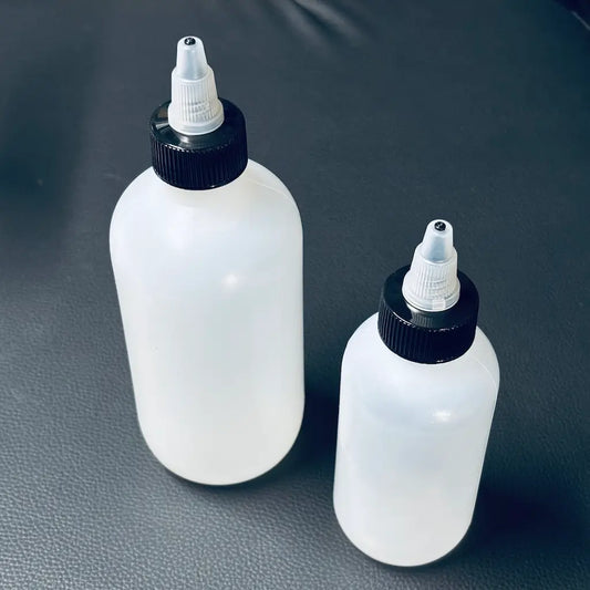 LDPE プラスチックボトルキャップ付き 4oz・8oz