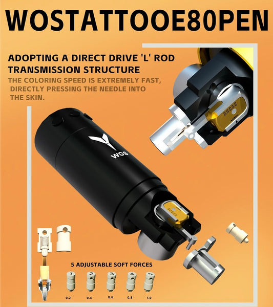 WOS E80 Wireless Tattoo Pen