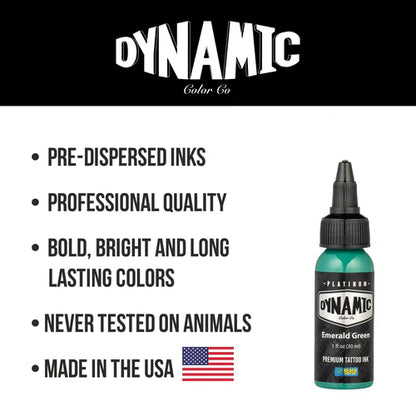 Emerald Green Dynamic Platinum Tattoo Ink