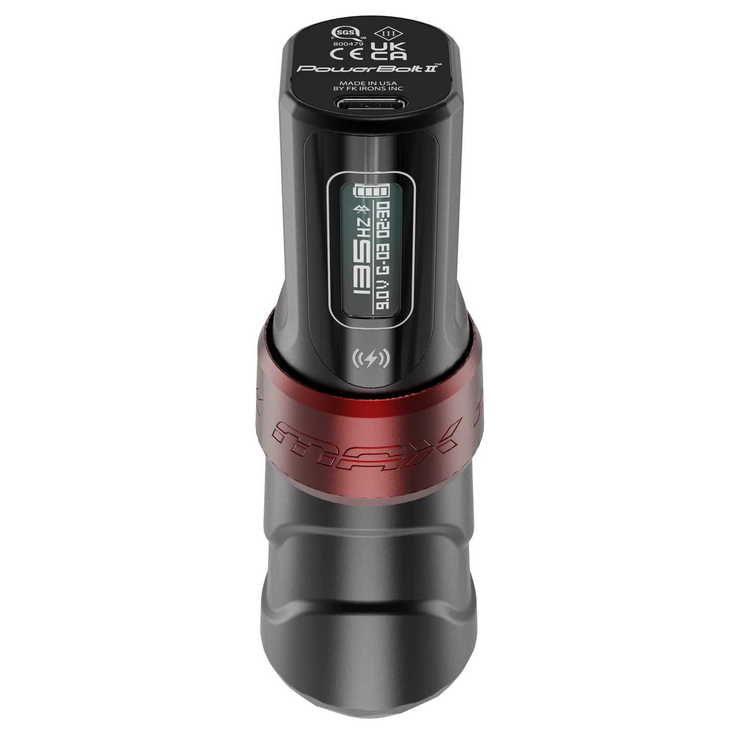 FK Irons Flux Max Tattoo Machine with 2 PowerBolt II — 4.0mm Yomico