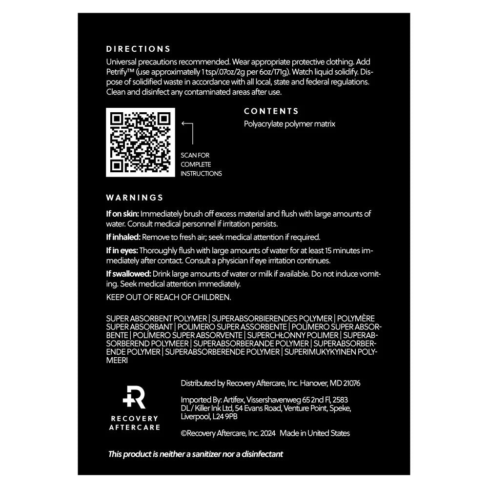 Recovery Petrify Ink Sponge — 6oz