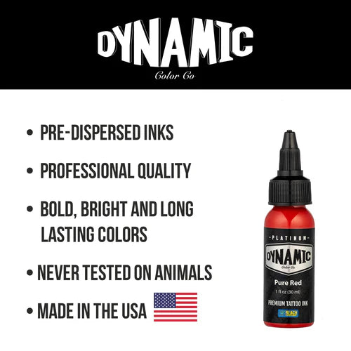 Pure Red Dynamic Platinum Tattoo Ink