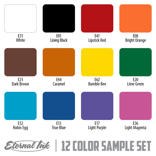 Eternal Sample 12 Colors Set 1/2oz