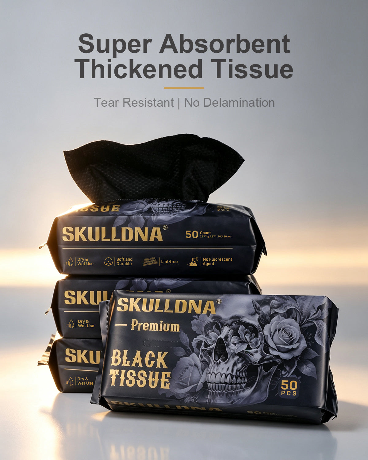 Skulldna Premium Black Tissue