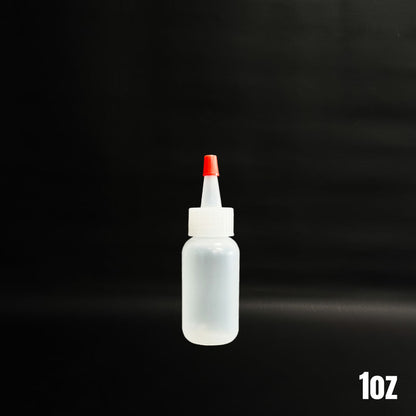 LDPE プラスチックボトルキャップ付き 1oz・2oz