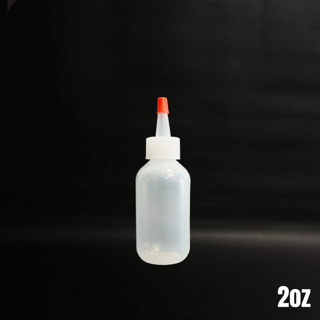 LDPE プラスチックボトルキャップ付き 1oz・2oz