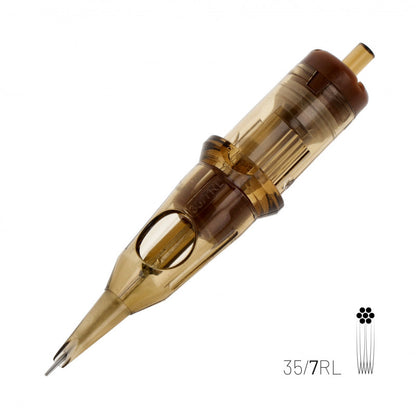 Kwadron - 0.35mm - スジ針 - ロングテーパー