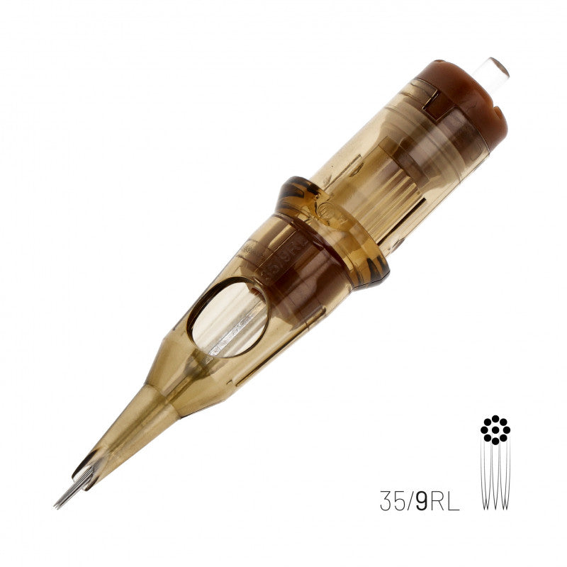 Kwadron - 0.35mm - スジ針 - ロングテーパー