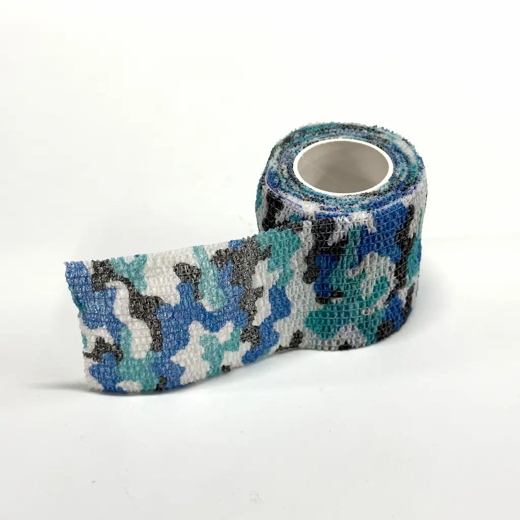 Grip Cover Tape Blue Camouflage
