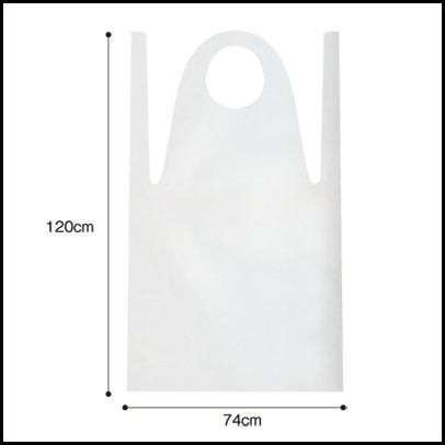 CPE Apron Translucent (Pack of 50)